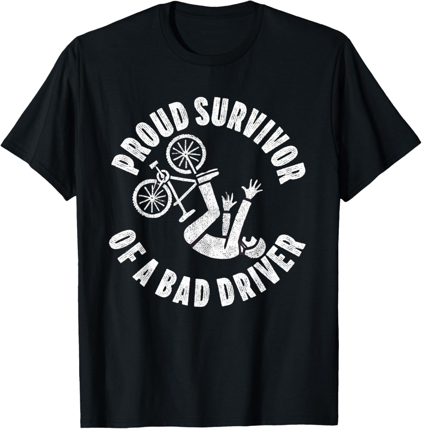 Bike Accident Get Well Bicycle Crash Survivor Recovery T-Shirt - T-Shirt | Black