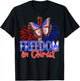 Patriotic Firework Faith Freedom In Christ Cross Butterfly Kids Men T-Shirt - T-Shirt | Black