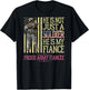 He Is Not Just A Soldier He Is My Fiance Proud Army Fiancee T-Shirt - T-Shirt | Black