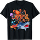 Octopus Jellyfish Seahorse Shark Zookeeper Kids Ocean Animal T-Shirt - T-Shirt | Black