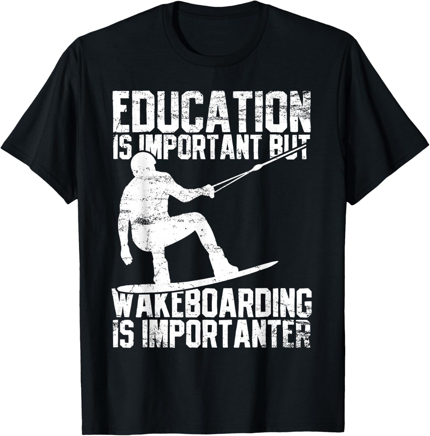 Wakeboarding Wakeboarder Wakeboard Vintage T-Shirt - T-Shirt | Black