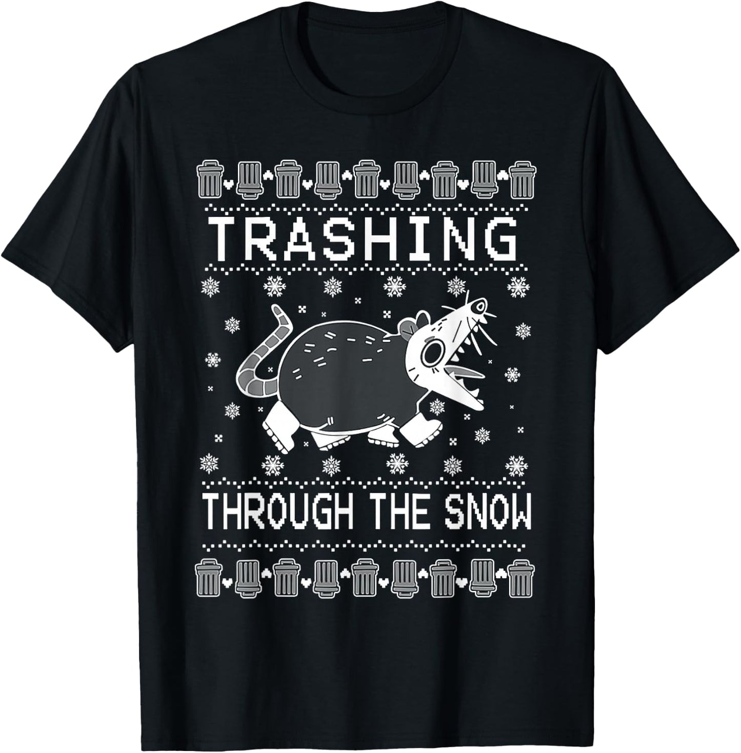 Trashing Through The Snow T-Shirt - T-Shirt | Black