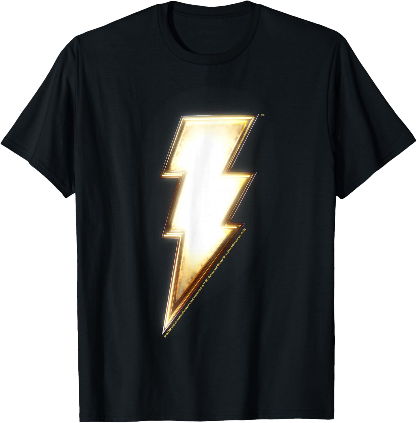 DC Comics Shazam Lightning Bolt T-Shirt - T-Shirt | Black