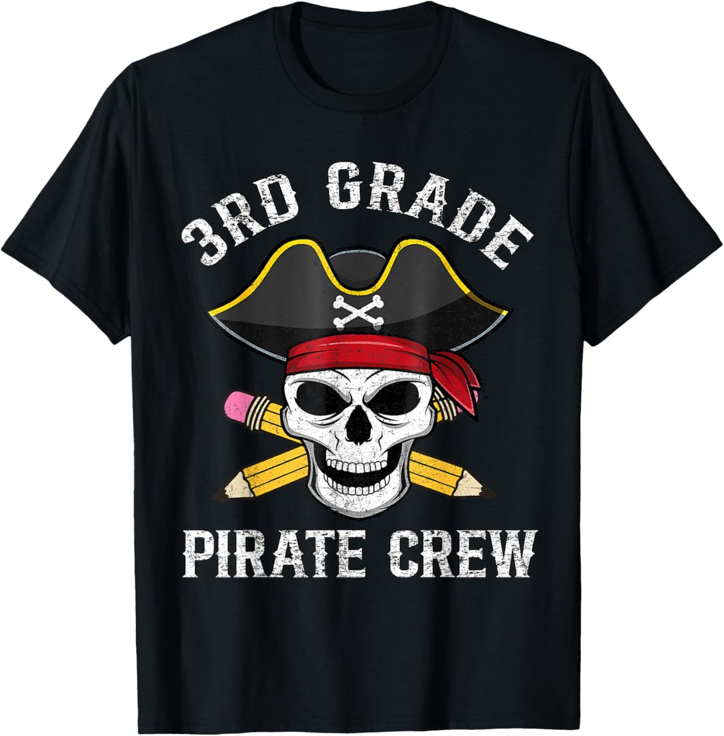 3rd Grade Teachers First Day School Pirate Back to School T-Shirt - T-Shirt | Black
