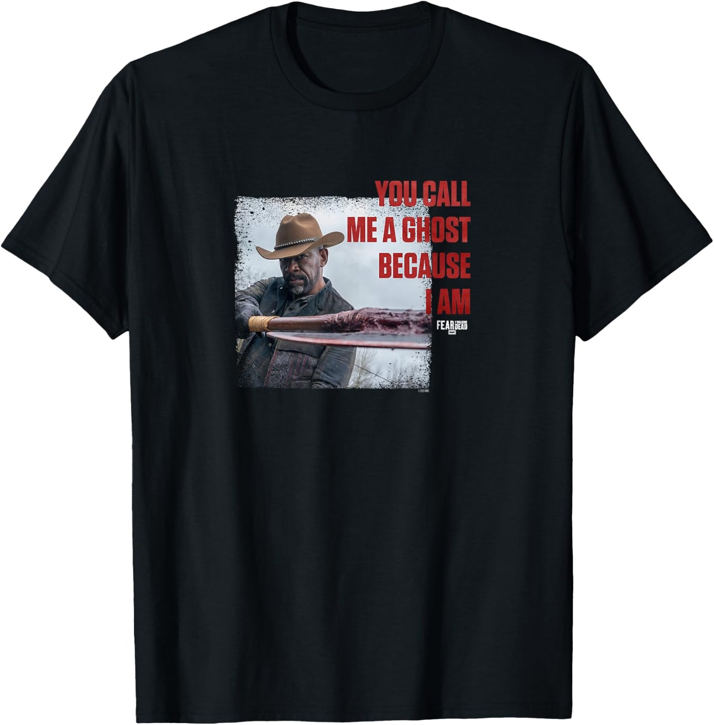 Fear The Walking Dead Morgan Call Me A Ghost T-Shirt - T-Shirt | Black