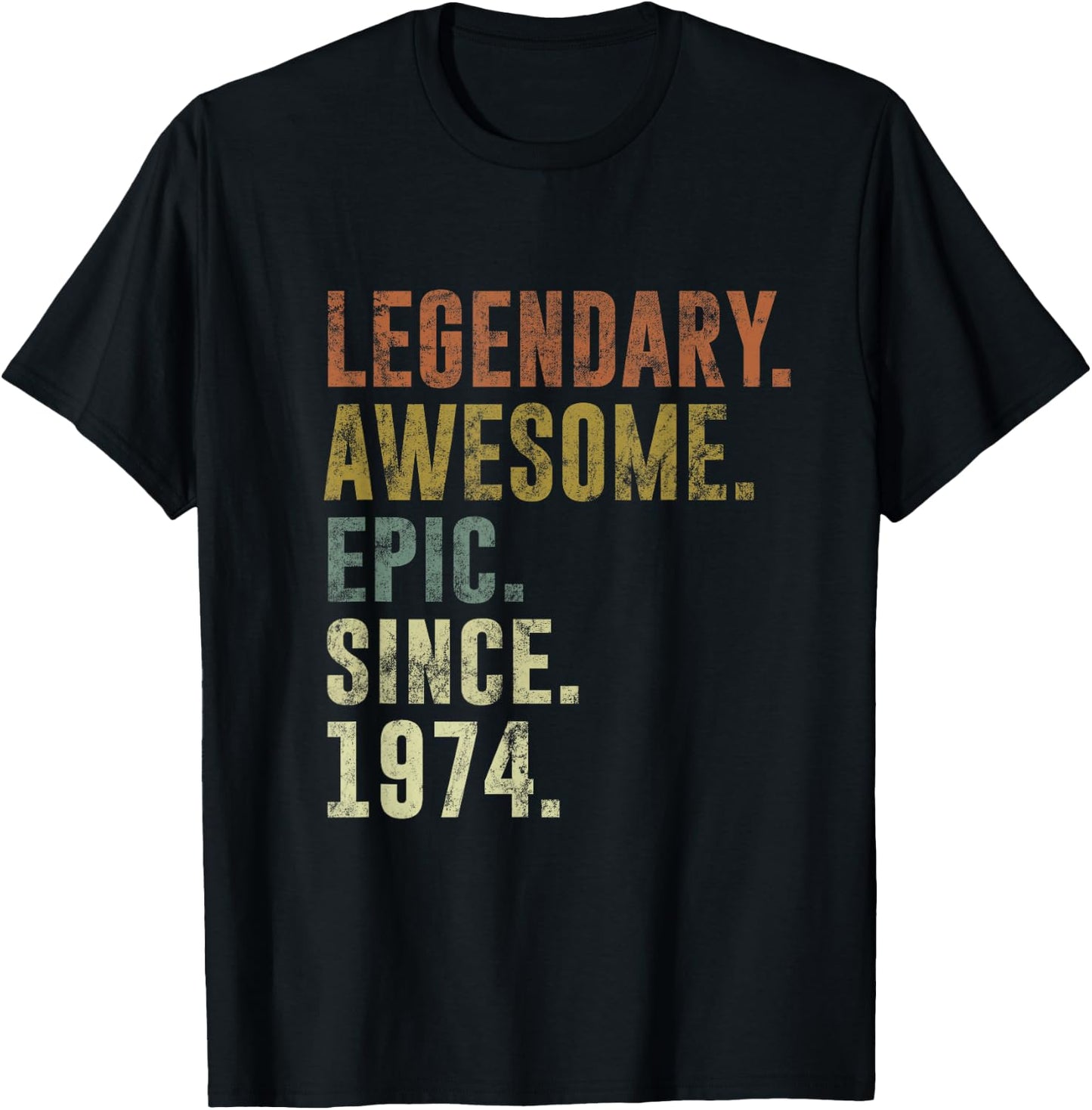 Vintage 1974 Funny 51st Birthday Idea For 51 Year Old T-Shirt - T-Shirt | Black