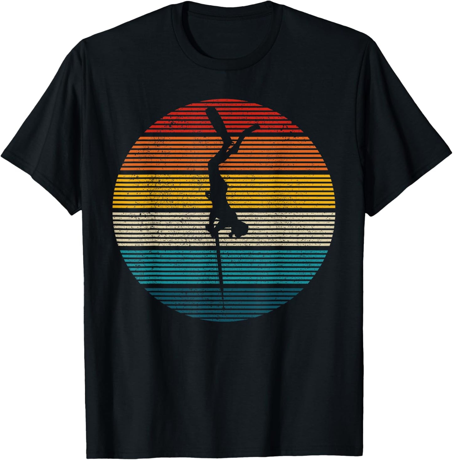 Spearfishing Vintage Spear Fishing Fisherman Gift T-Shirt - T-Shirt | Black