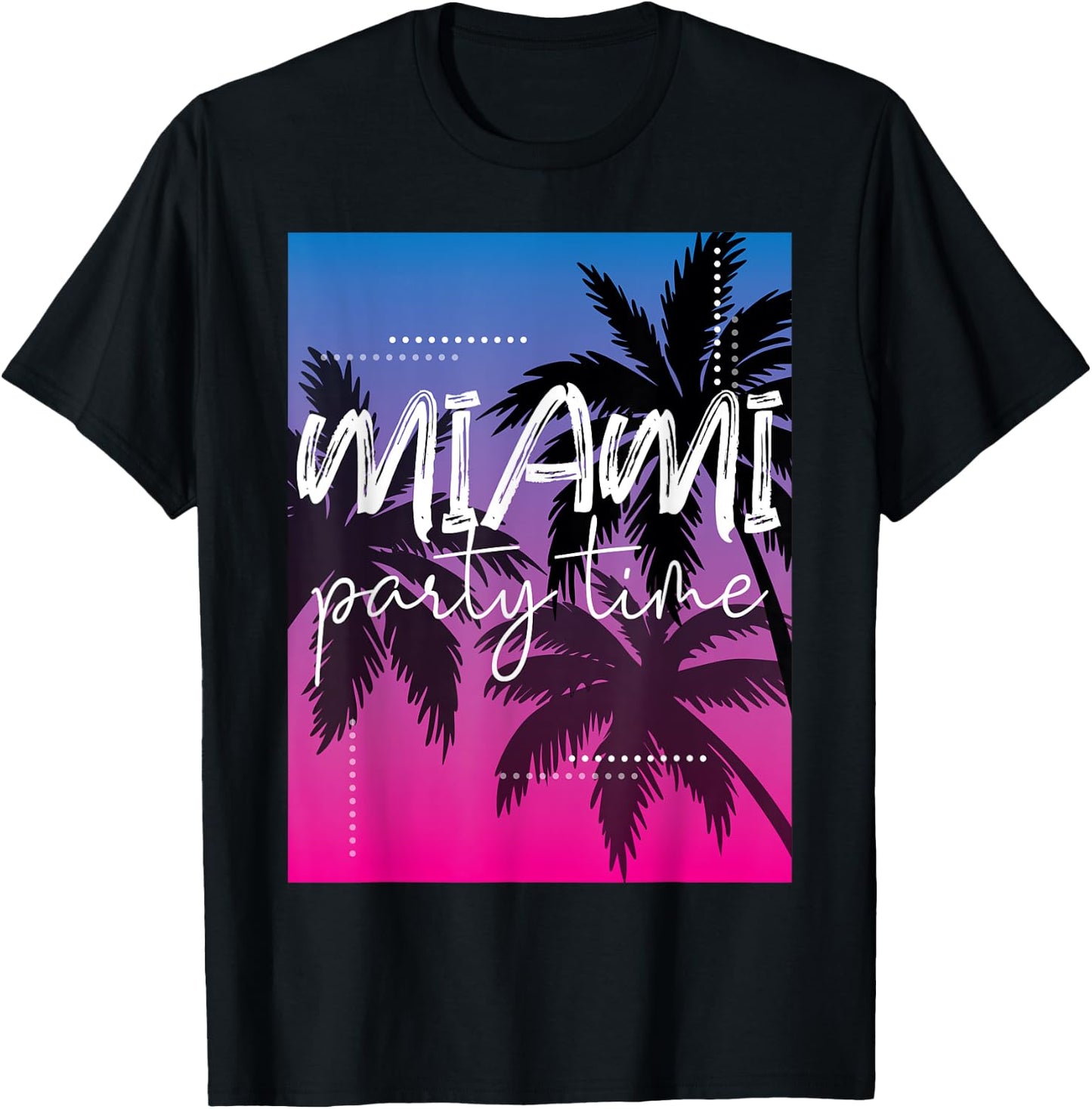 Cool Miami Beach Shirts, I Love Miami Florida, Miami Outfit T-Shirt - T-Shirt | Black
