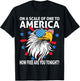 On A Scale Of One To America How Free Are You Tonight Eagle T-Shirt - T-Shirt | Black
