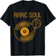 Classic Rare Soul Music Vintage Style DJ Turntable Gift T-Shirt - T-Shirt | Black