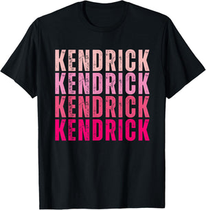 Personalized Name Kendrick I Love Kendrick Vintage T-Shirt - T-Shirt | Black