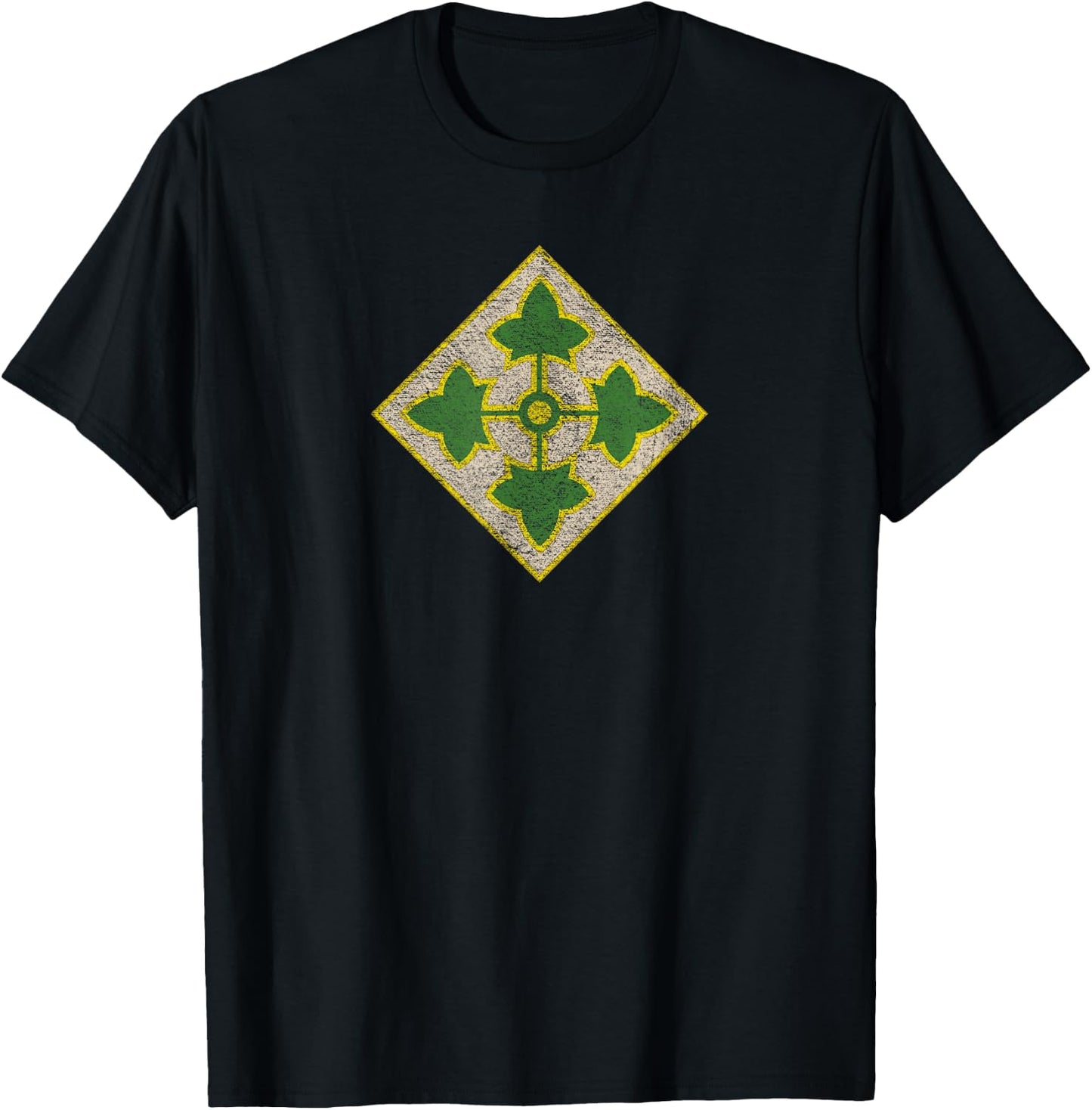 4th Infantry Division Army T-Shirt - T-Shirt | Black