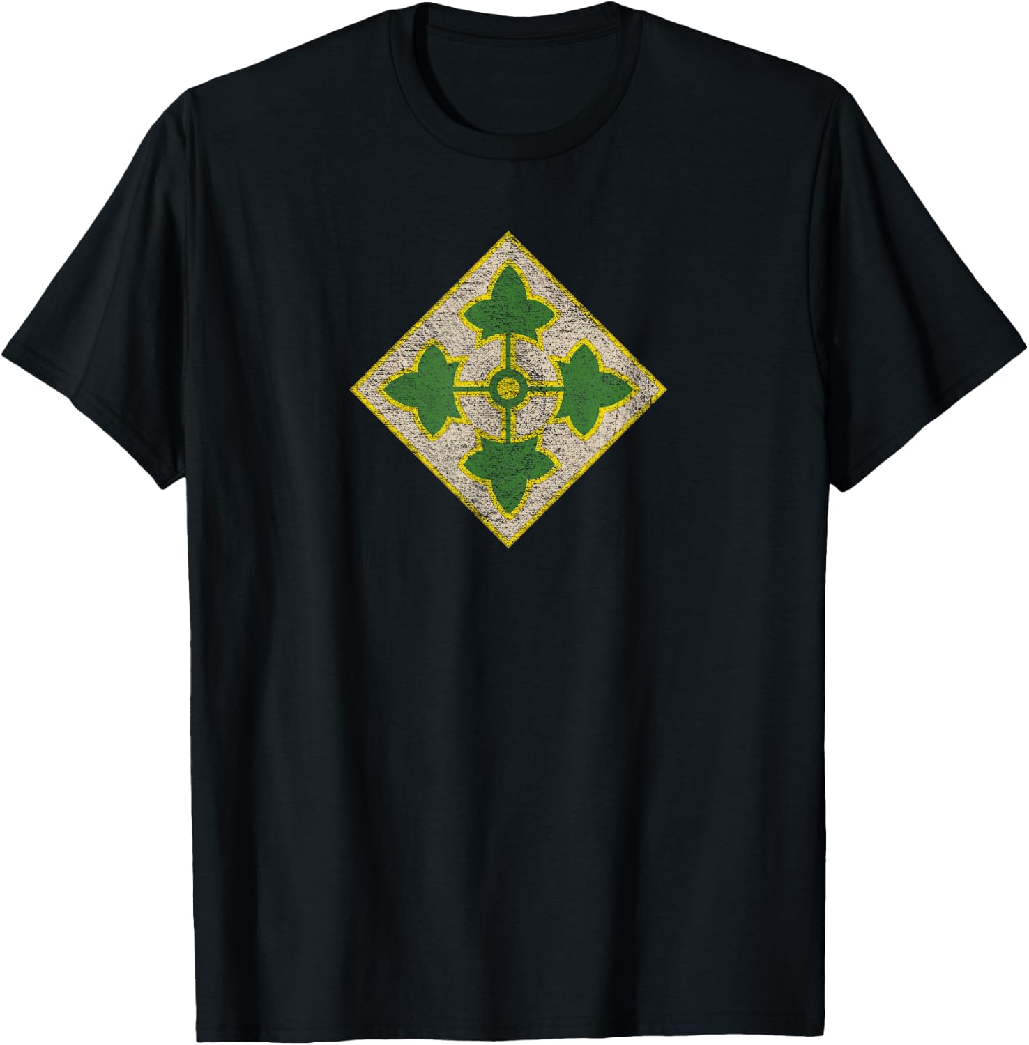 4th Infantry Division Army T-Shirt - T-Shirt | Black