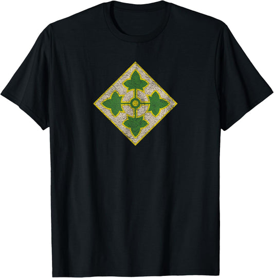4th Infantry Division Army T-Shirt - T-Shirt | Black