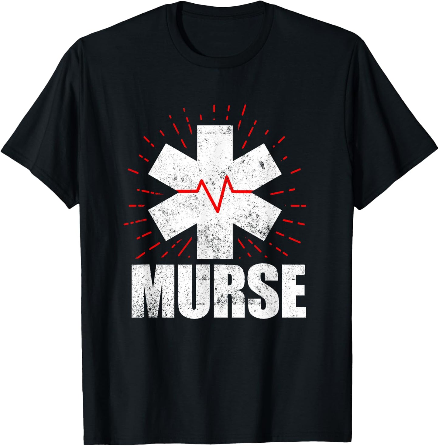 Funny Male Nurse Murse T-Shirt - T-Shirt | Black