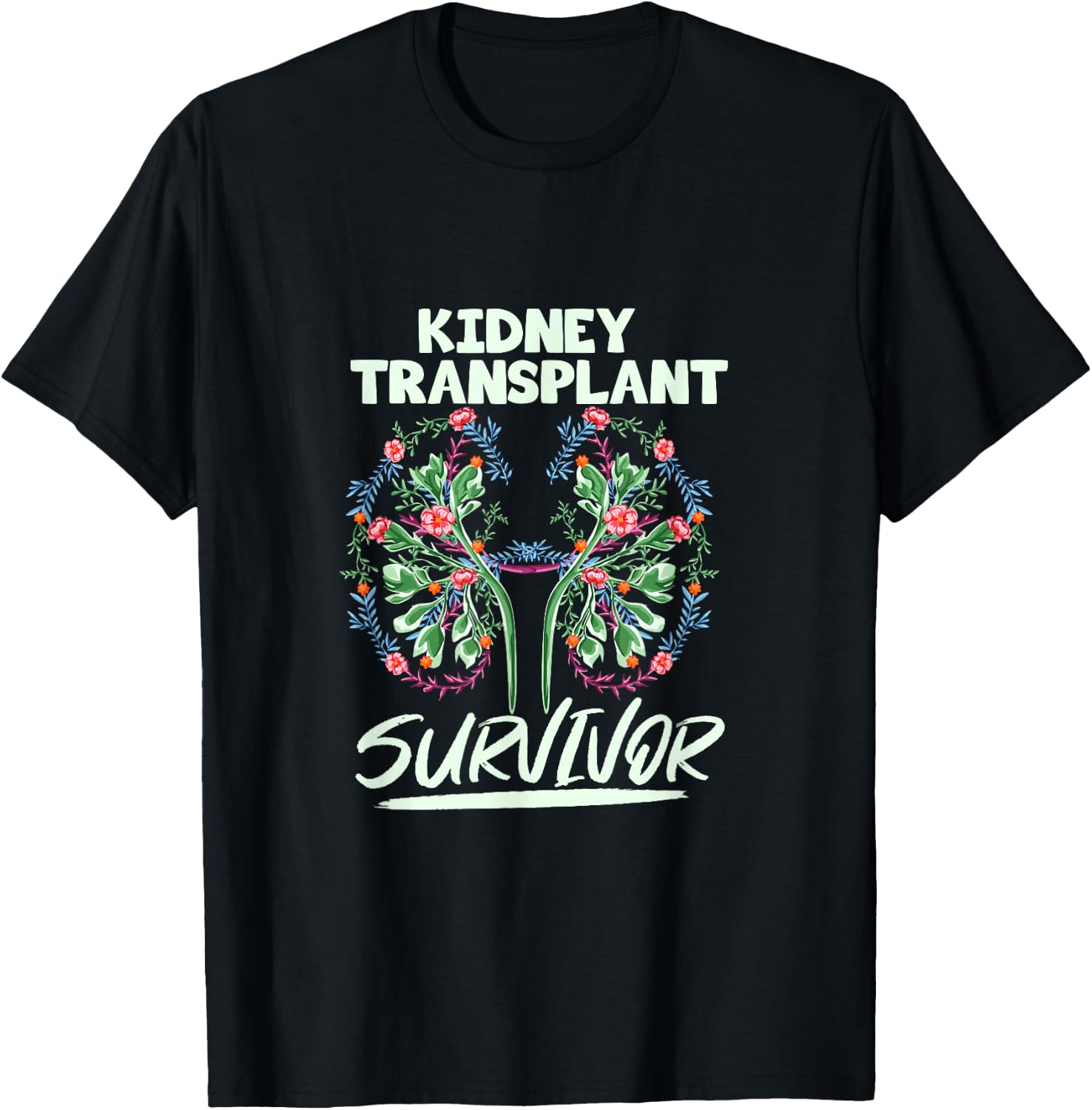 Kidney Transplant Design for an Organ Recipient T-Shirt - T-Shirt | Black