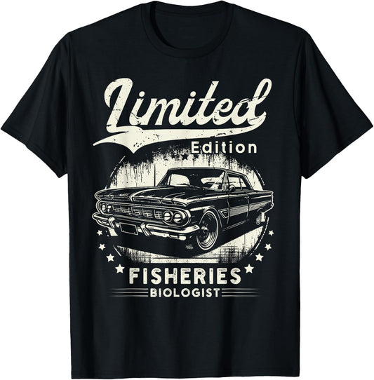 Fisheries Biologist Job car Birthday Worker Professional T-Shirt - T-Shirt | Black