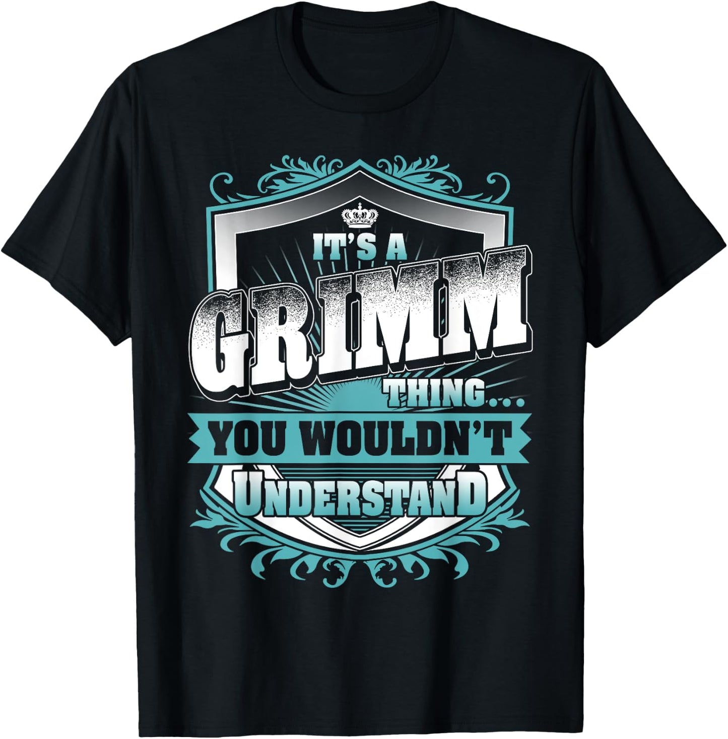 It's A Grimm Thing You Wouldn't Understand Name Vintage T-Shirt - T-Shirt | Black