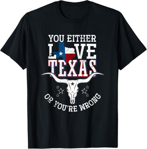 Funny Patriotic Texan USA Pride Gift Texas T-Shirt - T-Shirt | Black