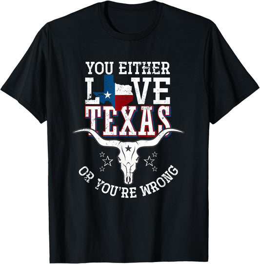 Funny Patriotic Texan USA Pride Gift Texas T-Shirt - T-Shirt | Black