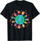 Happy Earth Day Children Around the World T-Shirt - T-Shirt | Black