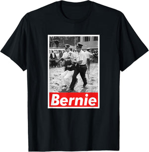 Bernie Sanders - 1963 Civil Rights Protest Arrest Bernie T-Shirt - T-Shirt | Black