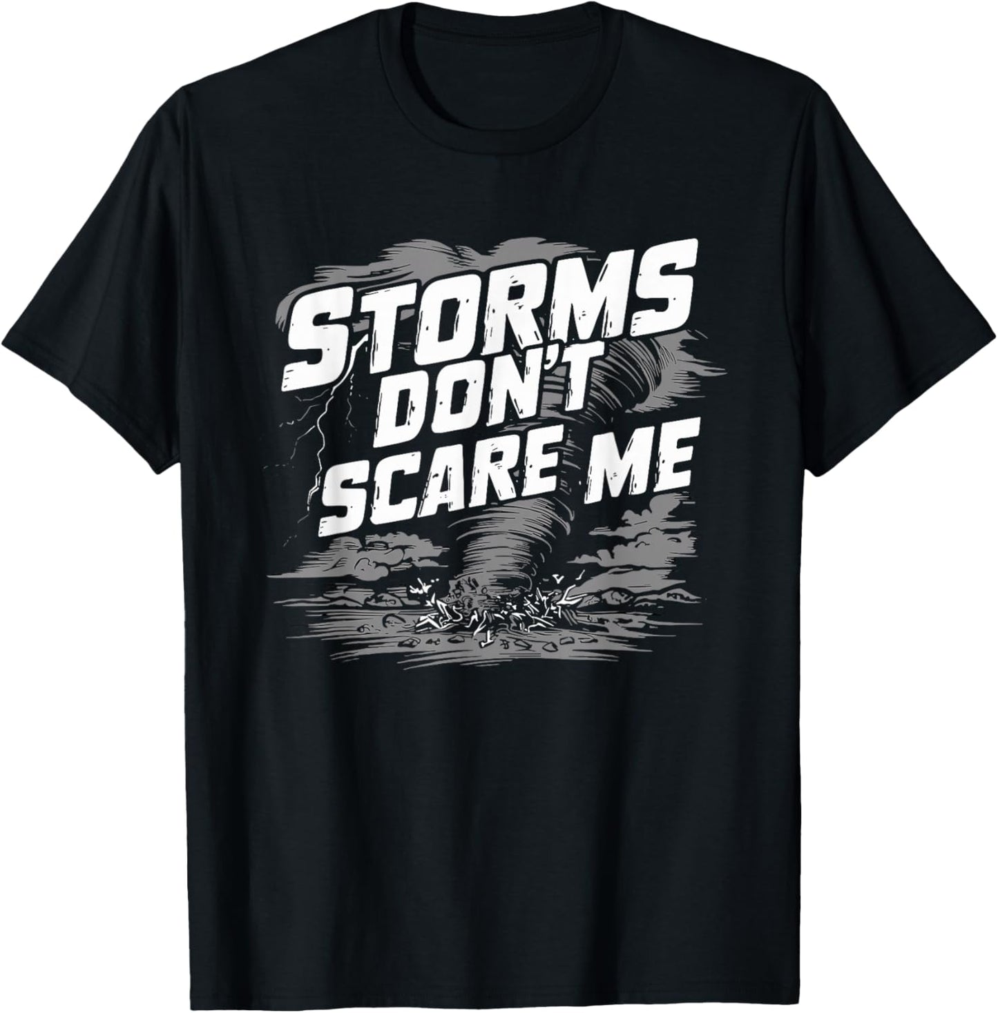 Extreme Weather Tornado Hunting Enthusiast Storm Tracker T-Shirt - T-Shirt | Black