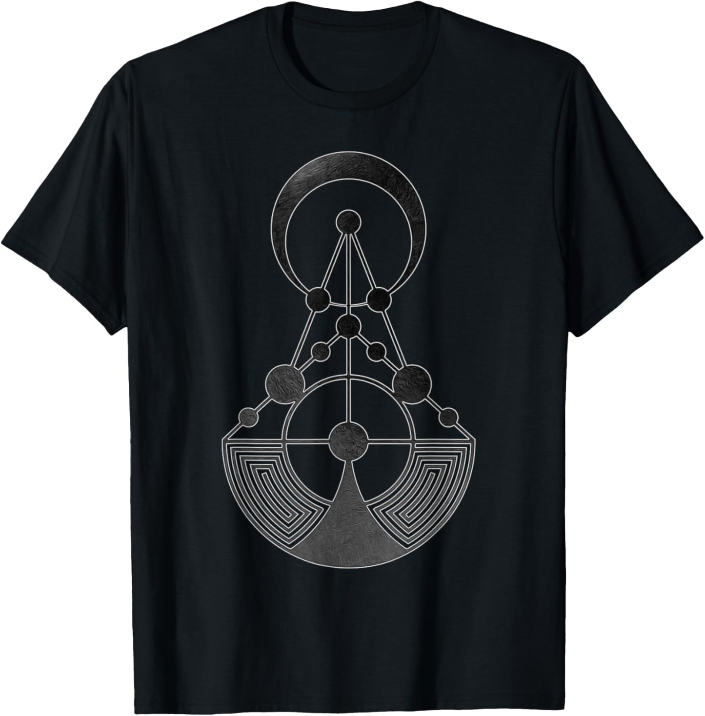 Crop Circle Sacred Geometry Alien Language Talks Technology T-Shirt - T-Shirt | Black