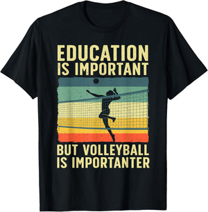 Cool Volleyball Women Teen Team Player College Coach T-Shirt - T-Shirt | Black