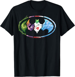 DC Comics Batman Villains Logo Small T-Shirt - T-Shirt | Black