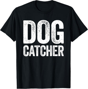 Dog Catcher Shirt Adult Men Women Kids Matching Costume T-Shirt - T-Shirt | Black