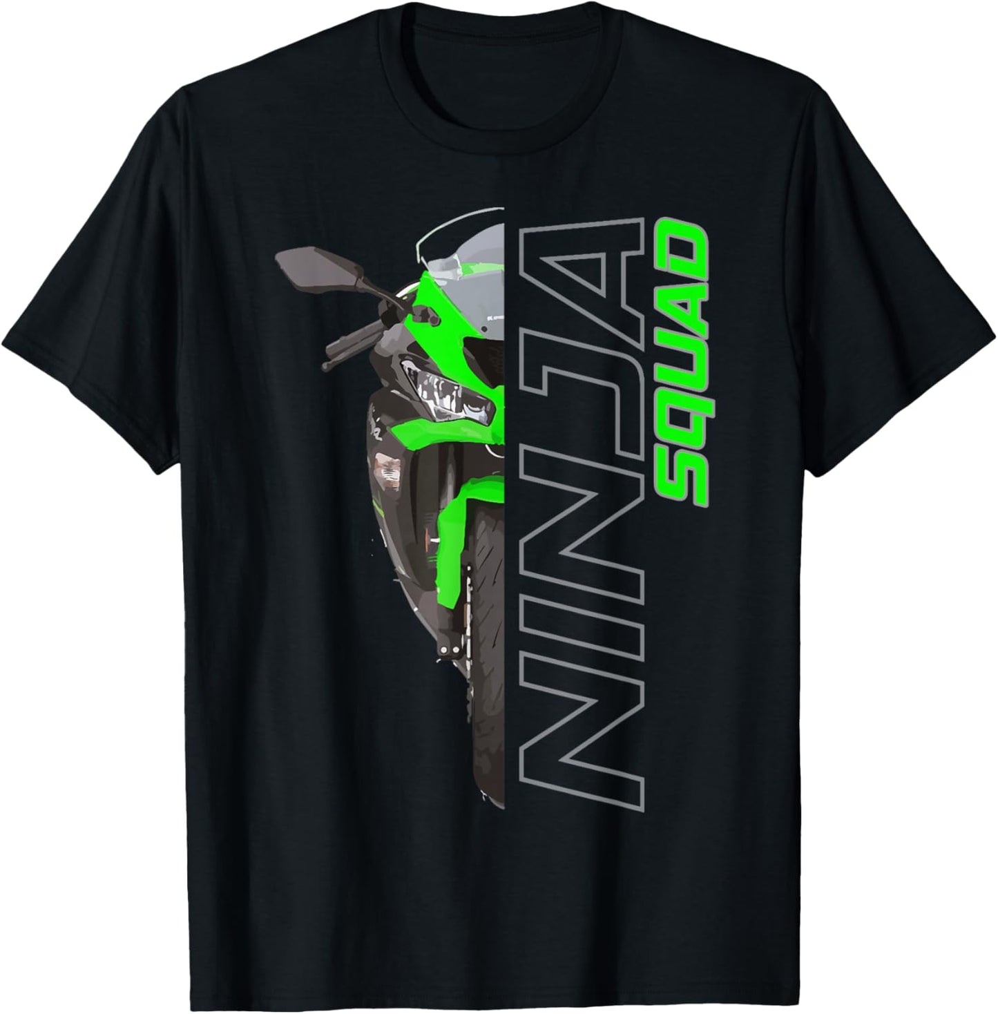 ZX6R Ninja 300 H2 650400 Squad T-Shirt - T-Shirt | Black