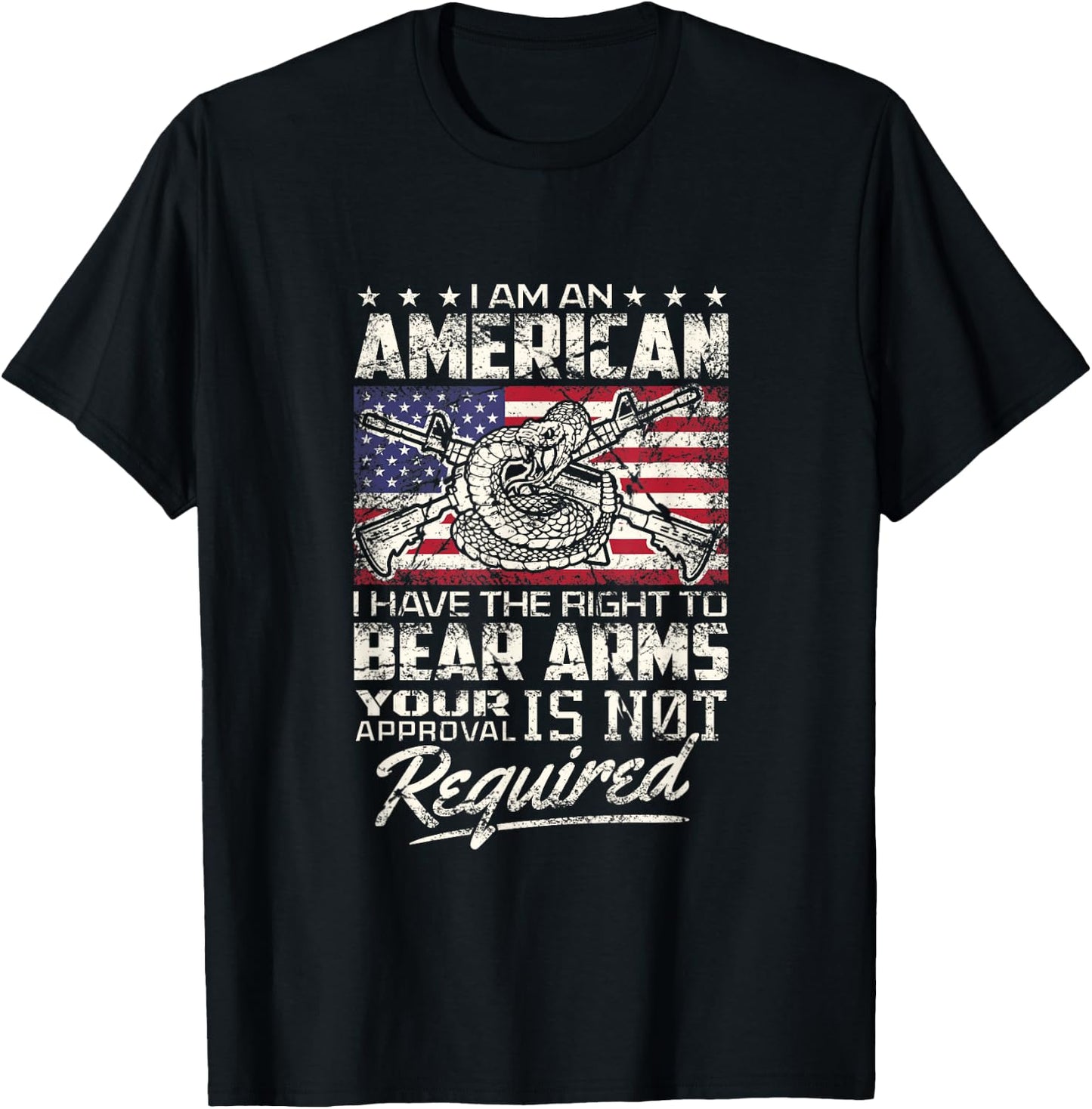 Patriotic Gun Owner 2nd Amendment Support I will not comply T-Shirt - T-Shirt | Black