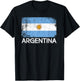 Argentinian Flag | Vintage Made In Argentina Gift T-Shirt - T-Shirt | Black