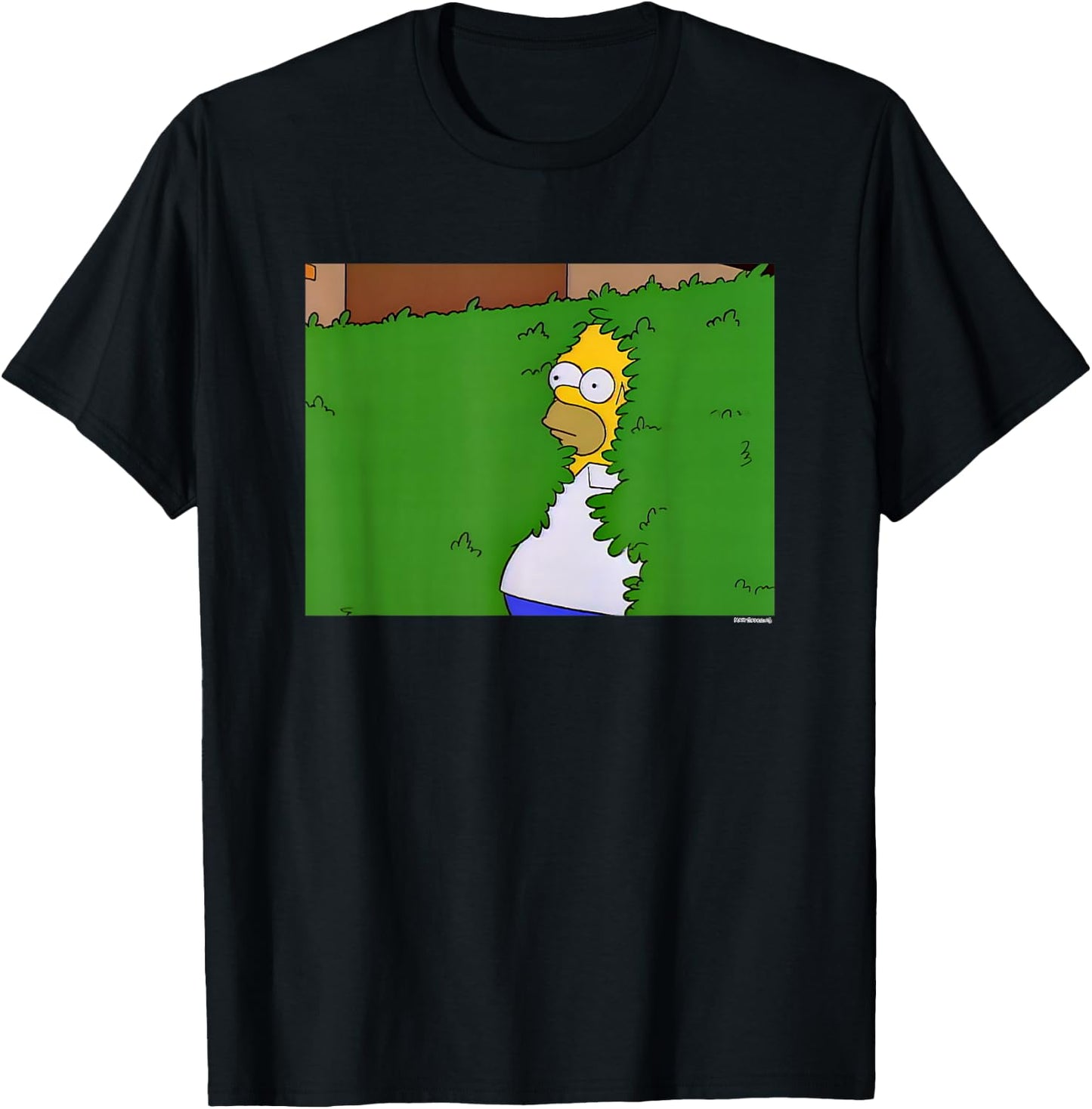 The Simpsons Homer Hedge Meme Small T-Shirt - T-Shirt | Black