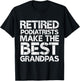 Retired Podiatrist Best Grandpa Funny Foot Podiatry T-Shirt - T-Shirt | Black