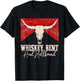 Whiskey Bent And Hellbound Graphic Western Cactus Deserts T-Shirt - T-Shirt | Black