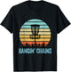 Disc Golf Shirt Funny Banging Chains Retro Disc Golf Gift T-Shirt - T-Shirt | Black