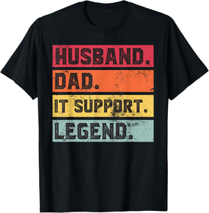 Husband Dad IT Support Legend IT Support Tech Women T-Shirt - T-Shirt | Black