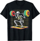Skeleton Lifting Gym Workout T-Shirt - T-Shirt | Black