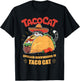 Taco Cat Funny Cinco De Mayo Women Kids T-Shirt - T-Shirt | Black