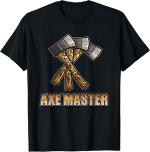 Axe throwing shirt gift lumberjack hatchet outdoorsmen T-Shirt - T-Shirt | Black