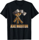 Axe throwing shirt gift lumberjack hatchet outdoorsmen T-Shirt - T-Shirt | Black