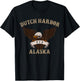 Dutch Harbor Alaska USA Bald Eagle T-Shirt - T-Shirt | Black