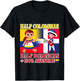 Half Colombian Half Dominican Republic Flag Toddler Girl Boy T-Shirt - T-Shirt | Black