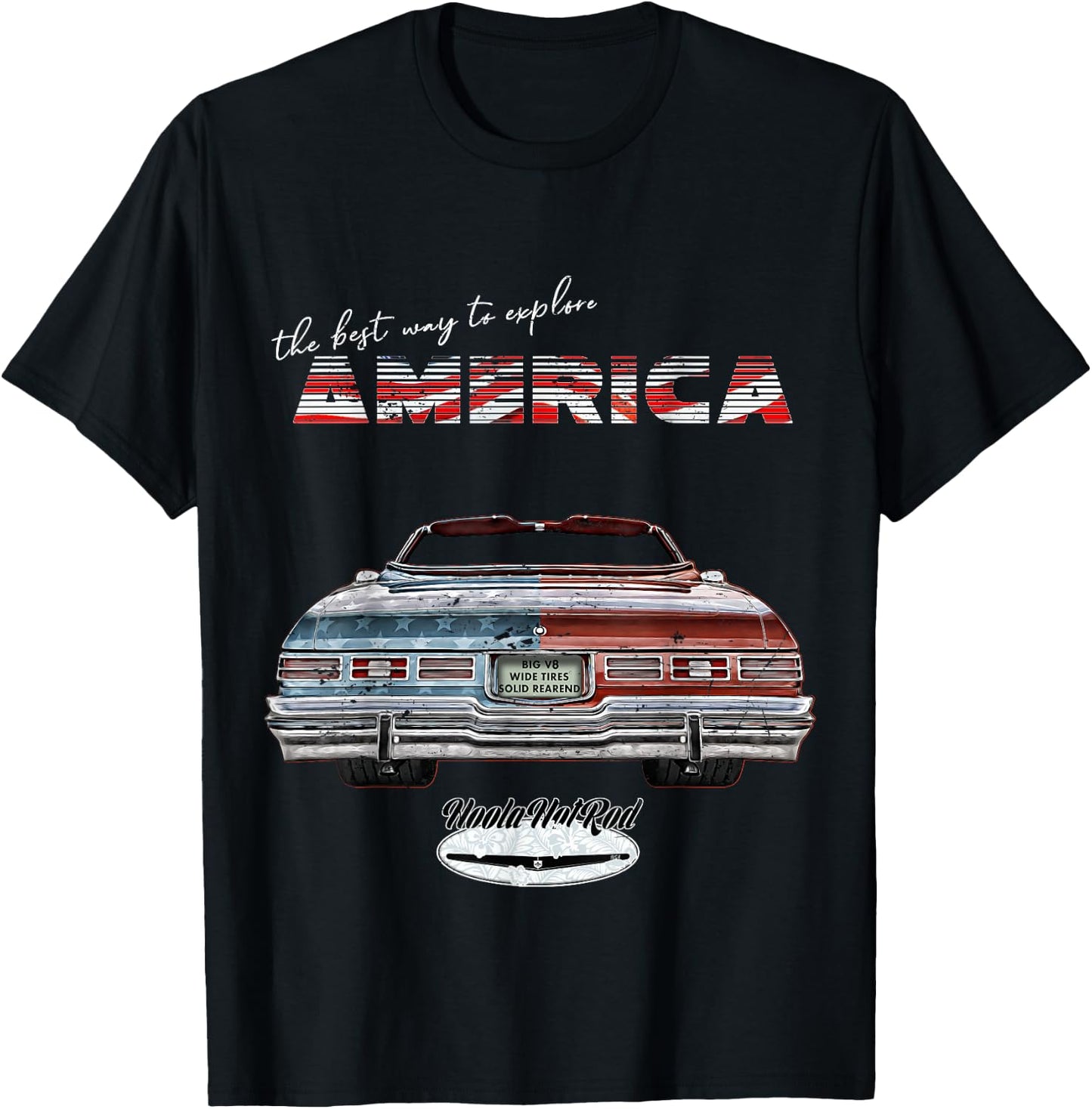 The best way to explore America,1975 Caprice,Impala,Belair T-Shirt - T-Shirt | Black