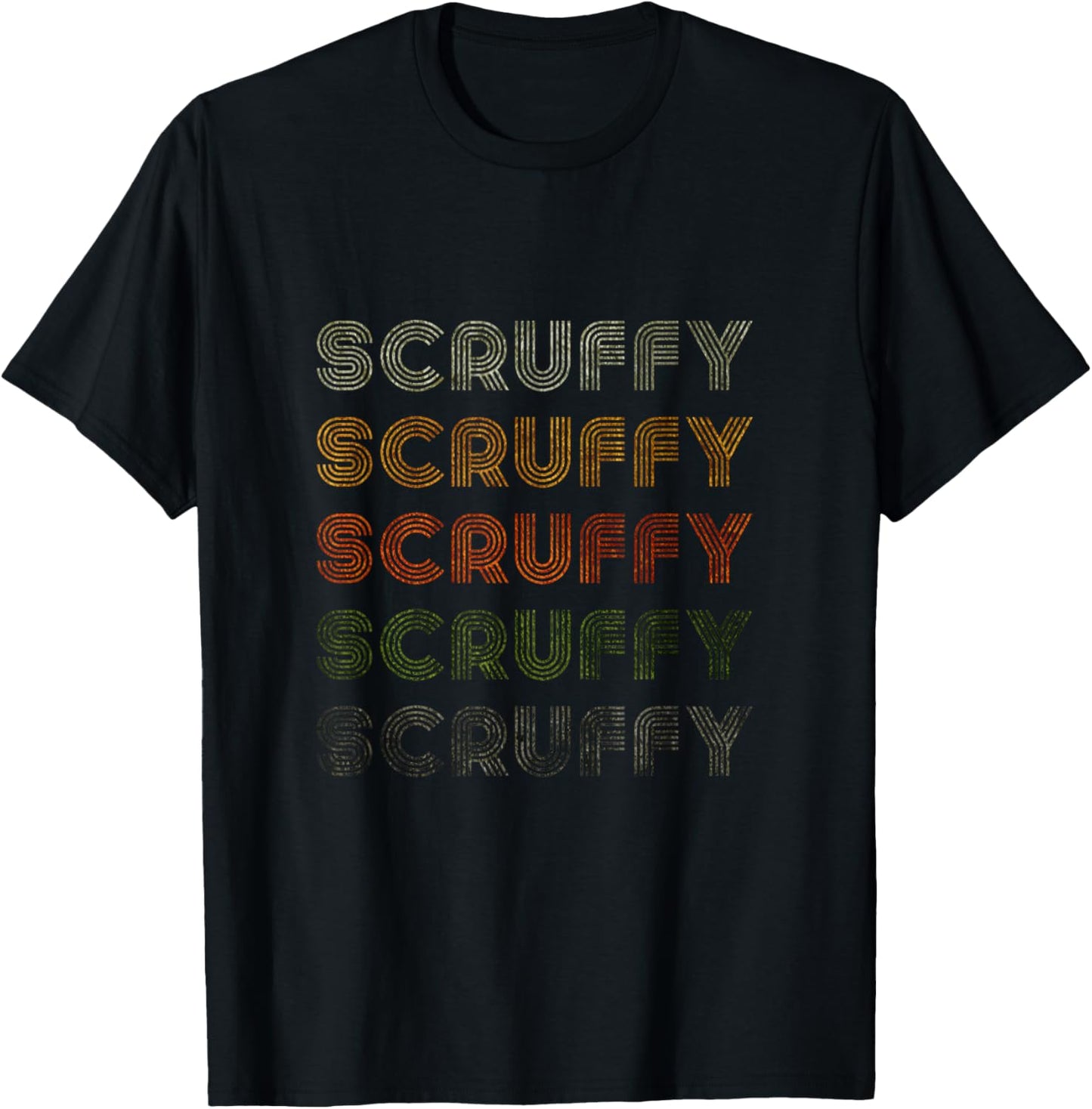 Love Heart Scruffy Grunge Vintage Style Black Scruffy T-Shirt - T-Shirt | Black