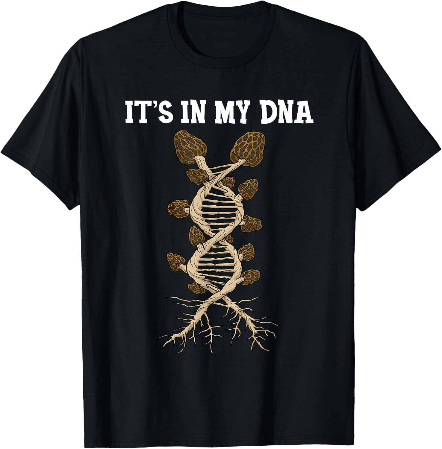 Morel Mushroom Shirt Morel Shirt Women Mushroom Hunter T-Shirt - T-Shirt | Black
