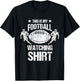 This Is My Football Watching Shirt American Football Season T-Shirt - T-Shirt | Black