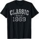 Classic Since 1969 Vintage Style Born in 1969 Birthday Gift T-Shirt - T-Shirt | Black